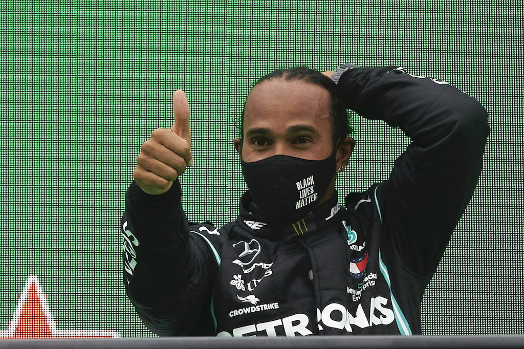 Lewis Hamilton in the Algarve